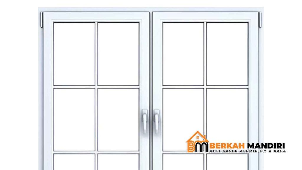 Pintu Aluminium Kaca + Ornamen di Tebet