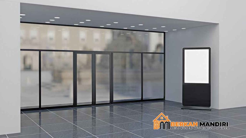 pintu kaca mewah di Jakarta Pusat
