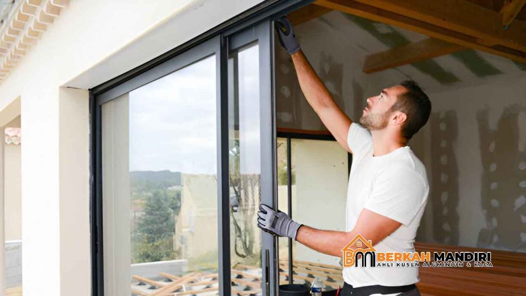 Sliding door kontemporer di Serpong
