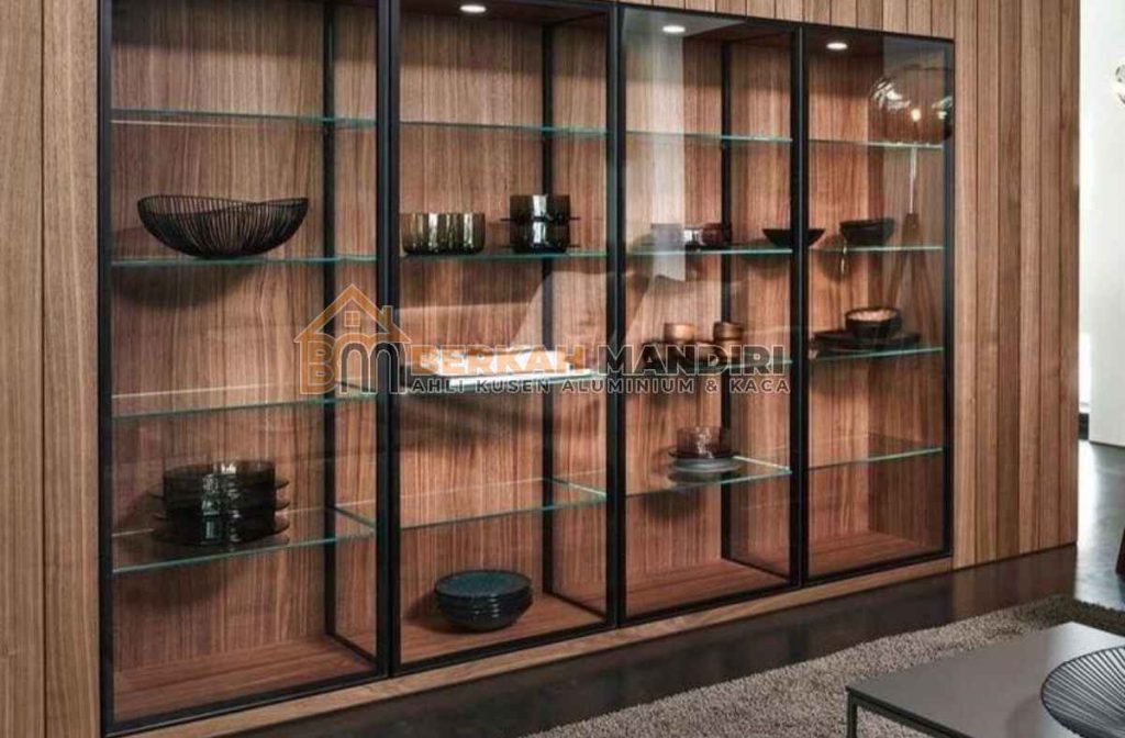 Jual Lemari Kaca Aluminium Bekasi Untuk Ruangan Modern