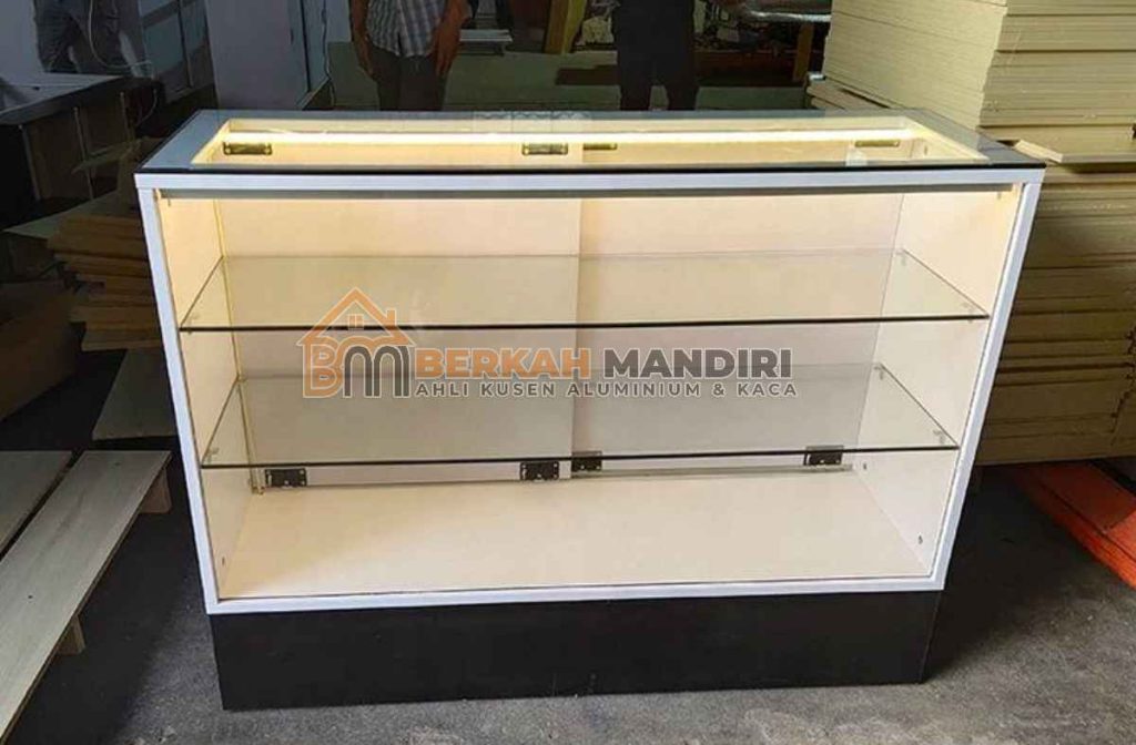 Model Etalase Kaca Minimalis Cikarang Bekasi Desain Elegan