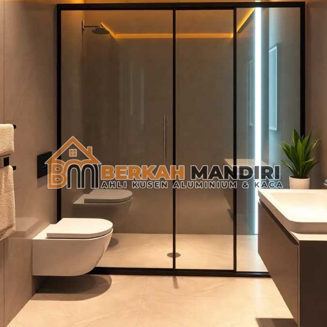 Sekat Kaca Shower Kamar Mandi Sempit: Solusi Luas & Mewah Area Jakarta