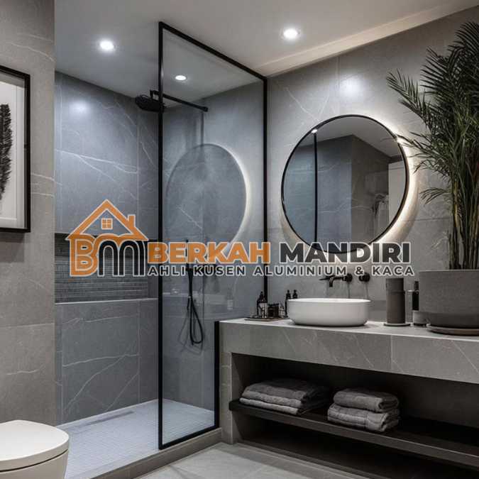 Sekat Kaca Shower Kamar Mandi Sempit: Solusi Luas & Mewah Area Jakarta