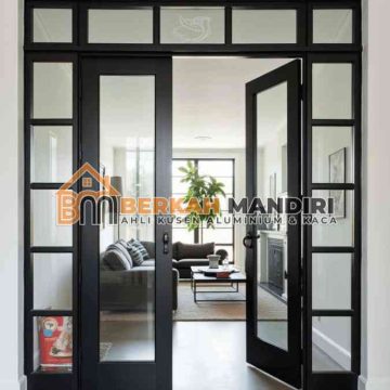 Pintu Swing Kaca Jakarta Pusat Custom Ukuran Presisi & Rapi