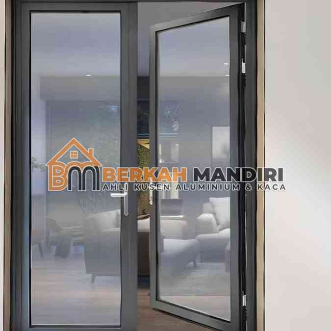 Paket Pintu Swing Kaca Cikarang Murah untuk Ruko Baru