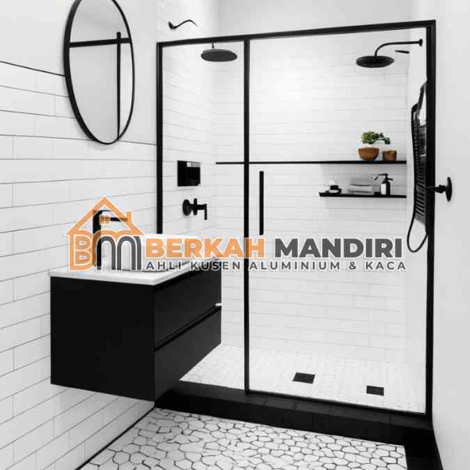 Partisi Shower Kamar Mandi Hotel Tangerang Mewah Kokoh