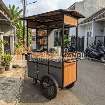 Pembuatan Gerobak Jualan Dorong Depok Multifungsi