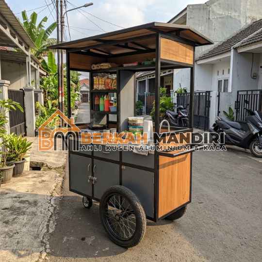Pembuatan Gerobak Jualan Dorong Depok Multifungsi