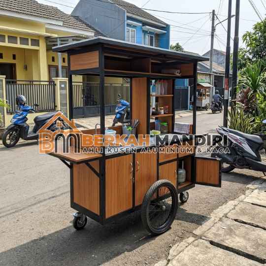 Pembuatan Gerobak Jualan Dorong Depok Multifungsi